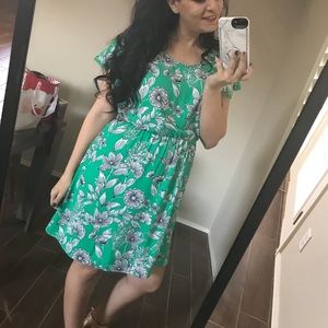 A New Day Target Green Floral Dress